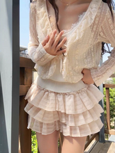 Load image into Gallery viewer, Puffy apricot skirt
